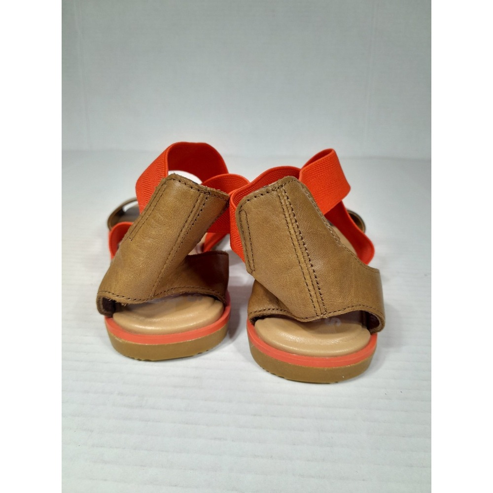 SOREL ELLA II FLAT Summer SANDAL   WOMEN Sz 7.5 / Orange  Tan - Picture 12 of 14